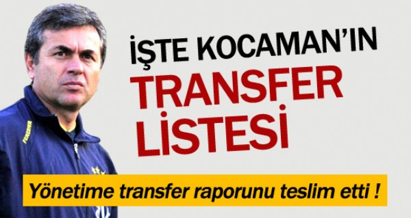 Kocaman'n yldz listesi hazr!