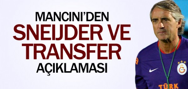 Mancini'den Sneijder ve transfer aklamas