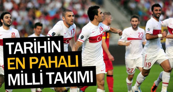 Tarihin en pahal Milli Takm